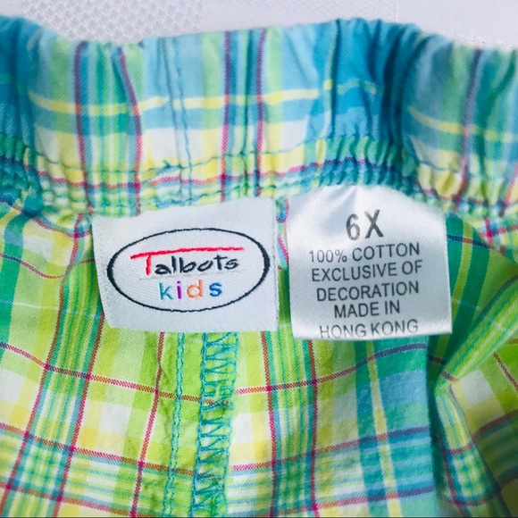 Talbots | Bottoms | Talbots Kids Blue Green Plaid Capri Pants | Poshmark
